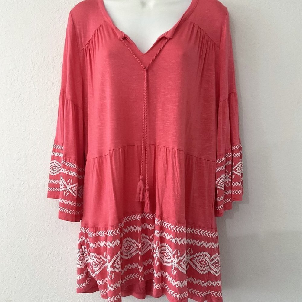 BOHO PEASANT TUNIC BLOUSE